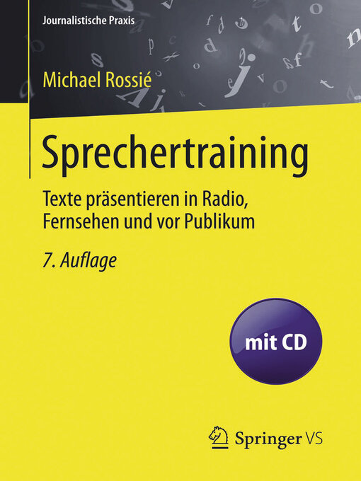 Title details for Sprechertraining by Michael Rossié - Available